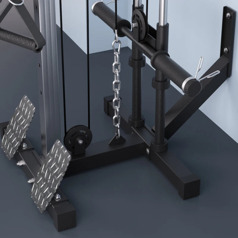Home Gym Equipment Multi-Function Wall-Mounted Fly Machine High Pulley Lat Pulldown Machine Muscle Shaping Pulley System Pulley