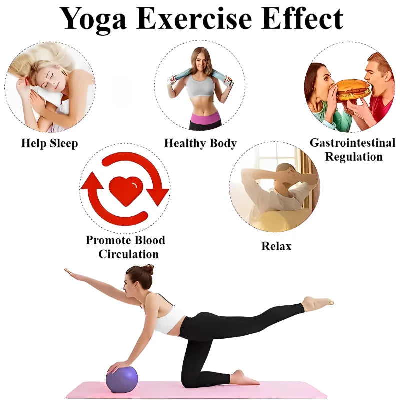25cm Yoga Ball Exercise Gymnastic Fitness Pilates Ball Balance Exercise Gym Fitness Yoga Ball Indoor Training Yoga Ball Core