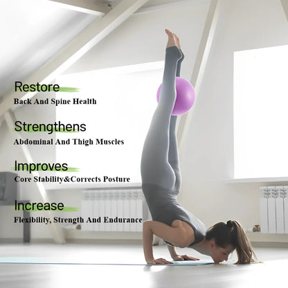 25cm Yoga Ball Exercise Gymnastic Fitness Pilates Ball Balance Exercise Gym Fitness Yoga Ball Indoor Training Yoga Ball Core